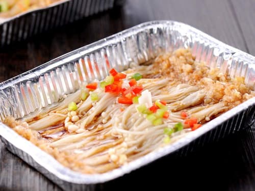 洛南锡纸烤金针菇